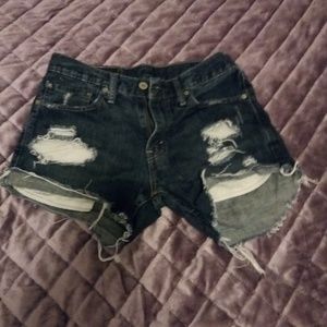 Vintage Levi's perfectly distressed cut off shorts